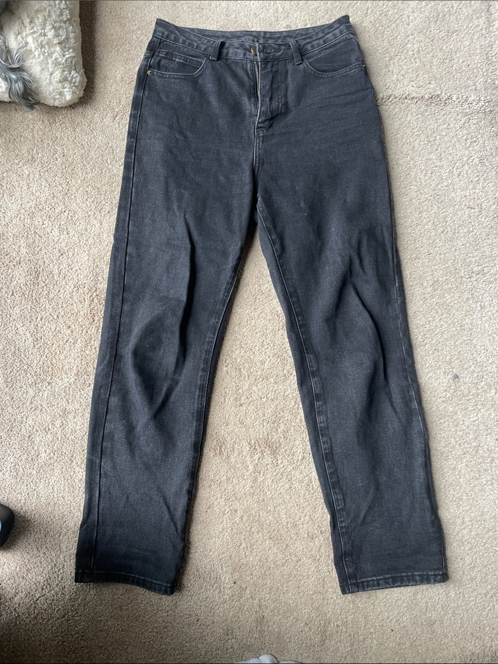Cleo Harper Straight-Leg Black Jeans